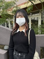 トップヘアー 玉島店(TOP HAIR)&nbsp;《TOPHAIR 玉島店/ もも》春っぽくインナーはピンクに♪