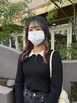 トップヘアー 玉島店(TOP HAIR) 《TOPHAIR 玉島店/ もも》春っぽくインナーはピンクに♪