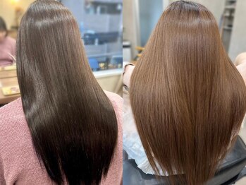 ユニル(unir)の写真/ケア・ノンダメージ専門特化サロン≪unir≫こだわりのトリートメントでうねり/ダメージ毛もうるツヤ髪へ。