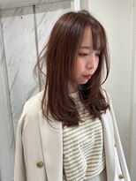 ネウィ 川崎(newi)&nbsp;丸型卵形韓国風顔まわりレイヤーカットエアリーロング美髪川崎