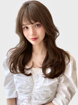 ユーフォリア 新宿通り(Euphoria) レイヤーロング韓国風くびれワンカールスモーキーグレージュ