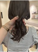【担当きょうこ】透ける暗髪/シアーグレージュ/うる艶カラー