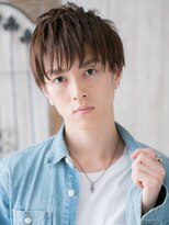 モッズヘア メン 新所沢店(mod's hair men)&nbsp;一歩リードの爽やか長めバングマットブラウンウルフヘアb新所沢