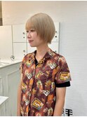 マッシュショート/ホワイトベージュ