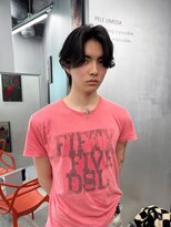 ペレ 梅田(PELE) サーフカール/スパイキーショート/ブルーブラック/梅田