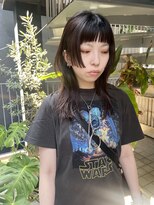 パープル(PURPLE)&nbsp;ウルフカット/姫カット/オン眉/レイヤーカット