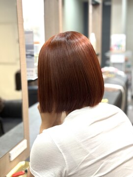 ラピス 横浜(Lapis) ブリーチなし！オレンジブラウンカラー