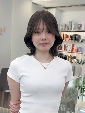 ロンドリゼル 札幌(Lond RiseL) ◯ オリーブグレー/韓国/レイヤーカット/髪質改善/縮毛矯正/札幌