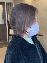 ロッカヘアエジェ(ROCCA hair eje.)&nbsp;【透明感グレージュ】ナチュラルボブハイライトカラー