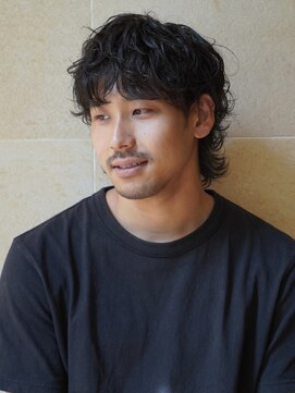 ビュートリアム265(BEAUTRIUM 265) マレットヘア メンズパーマ 襟足長め 大人メンズ メンズヘア