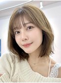 ボブディオリーブベージュ髪質改善縮毛矯正フェイスレイヤー