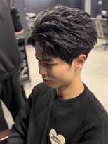 アウル 心斎橋(owl)&nbsp;センターパート/フェザーパーマ/フェザーショート/メンズパーマ
