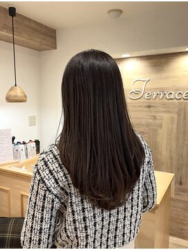 テラス(Terrace) 【Terrace】ロングレイヤー×艶感グレージュ