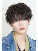 シースルーフェザーショート