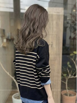 ニコリヘアワークス(nicori hair works) ロング×ハイトーン×バイオレットアッシュ1