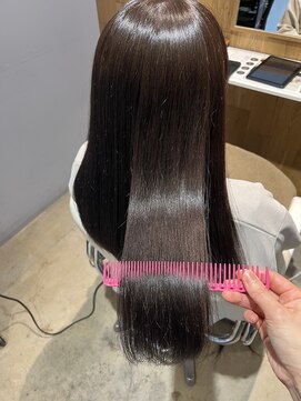 ベルベットヘア 千早店(Velvet hair) 髪質改善カラー×暗めアッシュグレー【みつ】