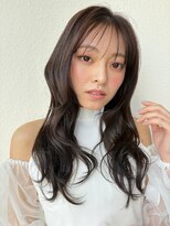 カバーヘア ブリス 川口(COVER HAIR bliss)&nbsp;韓国風くびれロングレイヤー/ダークアッシュ春カラー小顔p川口