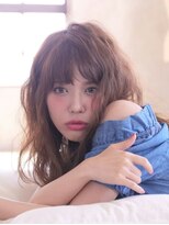 ヘアーズ ベリー 香椎店(hairs BERRY)&nbsp;BERRY＿エアリーミディ＿ショートパーマ＿黒髪_ホワイトアッシュ