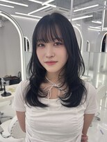 コア プラス 立川(COA PLUS)&nbsp;透明感カラー髪質改善ダブルカラー韓国レイヤーカット前髪顔周り