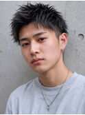 心斎橋/難波/曲がる縮毛/ブリーチ/メンズカット/フェザー/眉