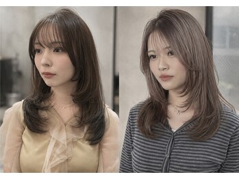 ロゴライフアットガーデン(logo life at garden)の写真/巻いても結んでも可愛い顔周りカット！細部まで拘った自分史上最高のStyleに［レイヤーカット/田辺美容室］