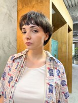 ランド(Land.)&nbsp;面長解消《20代30代》流せる前髪/くびれショート/耳掛けショート
