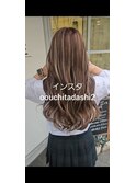 明るめのコントラストハイライト×ラテブラウン
