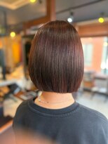 エイム ヘア デザイン 町田店(eim hair design) 丸みボブ/ピンクブラウン/髪質改善/ツヤ髪ボブ/大人可愛い