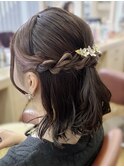 【Chikano】ヘアセット　ハーフアップ