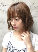 【mee.】　 ミニボブ ゆるウェーブ パーマ風