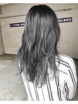 ヘアーアンドアトリエ マール(Hair&Atelier Marl) 【Marl】ブラックグレージュカラーの無造作セミディ☆