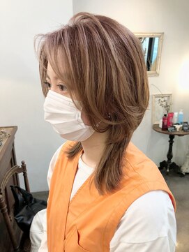 デヴェロペ(Devellope.) 【Devellope.】千葉担当 ウルフカット ブリーチカラー