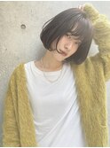 【心斎橋/あきら】透明感溢れるオリーブベージュ大人大人ボブ