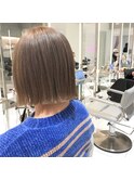 【RAYS金本】切りっぱなしボブ×ミルクティーベージュ