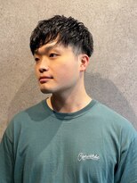 フジヤマバーバーショップ アジト(FUJIYAMA BARBER SHOP ajito)&nbsp;ニュアンスマッシュフェード七三【田中美旺】b805