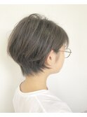 大人可愛い20代30代40代ひし形ショートボブ黒髪前下がり小顔丸み