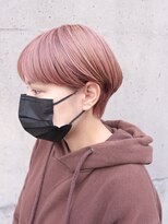 デビュー ヘアーメイク&nbsp;マッシュショート　ピンクベージュ