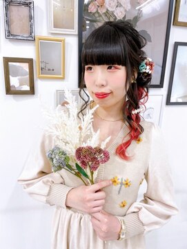 ヘアメイクスタジオ ジュエル(hair make studio JEWEL) ルーズなサイド編み下ろしスタイル♪