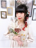 ルーズなサイド編み下ろしスタイル♪