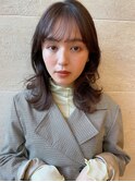 小顔ヘア/ミディアムレイヤー/20代30代40代髪型/結べるボブ