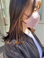 インビテーション(invitation) フェイスフレーミング・インナーカラー・ミルクティーベージュ