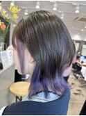 レイヤーカット×インナーパープル