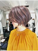 ショートボブ×毛流れ矯正（浅野）