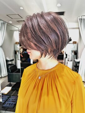 バンプ ギンザ(BUMP GINZA) ショートボブ×毛流れ矯正(浅野)