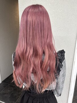 アジールヘア 所沢プロペ通り店(agir hair) ピンクブリーチカラーホワイト２回ケアブリーチ所沢
