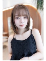 オースティン 調布アミックス(AUSTIN)&nbsp;大人かわいい前髪セシルカットココアブラウンフリンジウェーブ