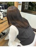 髪質改善赤み消しモカブラウン×艶髪ミディアムスタイル