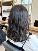 ダブルカラーミルクティーベージュカラーブルーブラックブリーチ