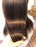 クオライン縮毛矯正+カット＋ヘアカラー＋Tr＋炭酸泉　￥28050→￥22440