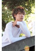波巻きツイストスパイラルパーマツーブロック刈り上げ